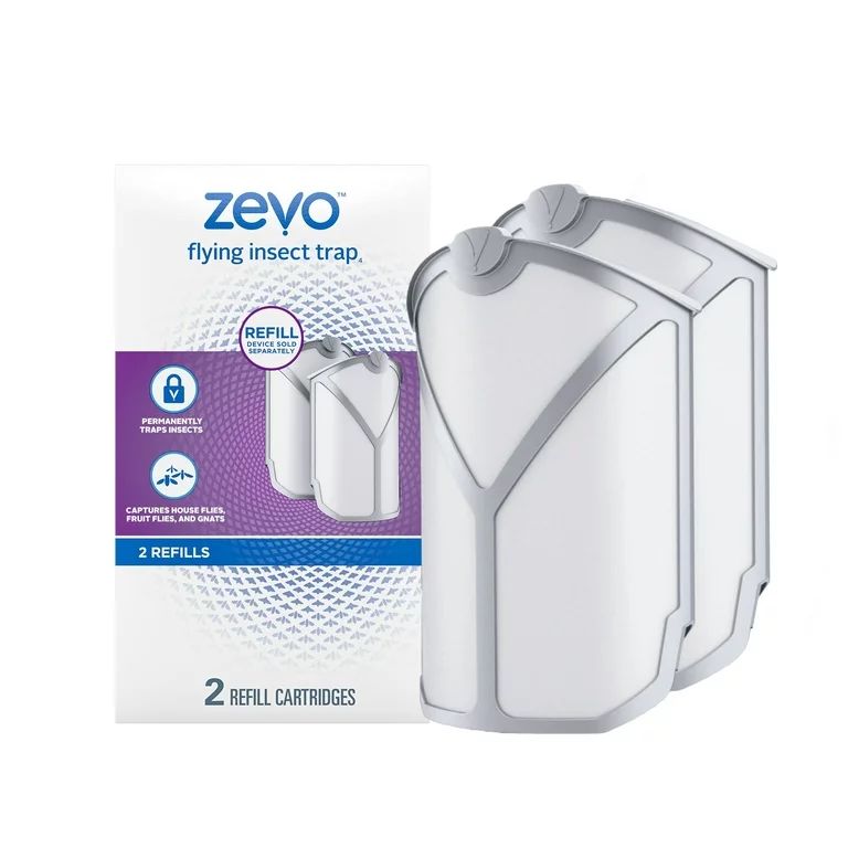 Zevo Flying Insect Trap, Fly Trap Refill Cartridges (2 Refill Cartridges) | Walmart (US)