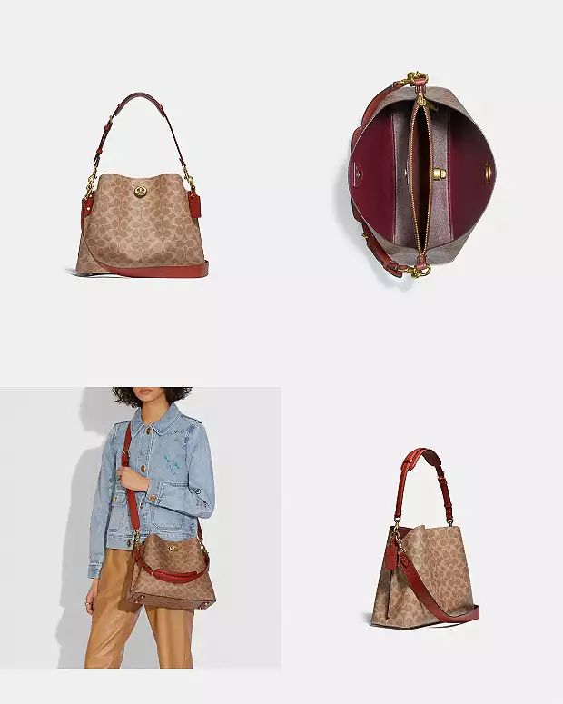 Willow Shoulder Bag In Signature Canvas | Coach (US)