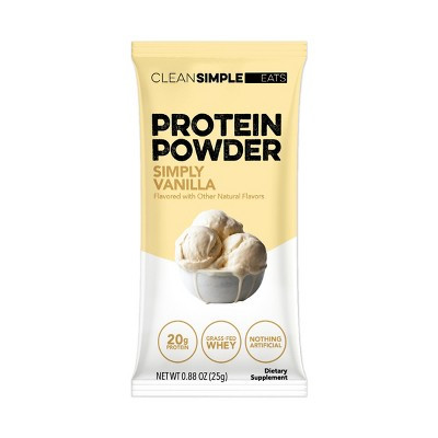 Clean Simple Eats Protein Powder - Simply Vanilla - 0.88oz/1 stick | Target