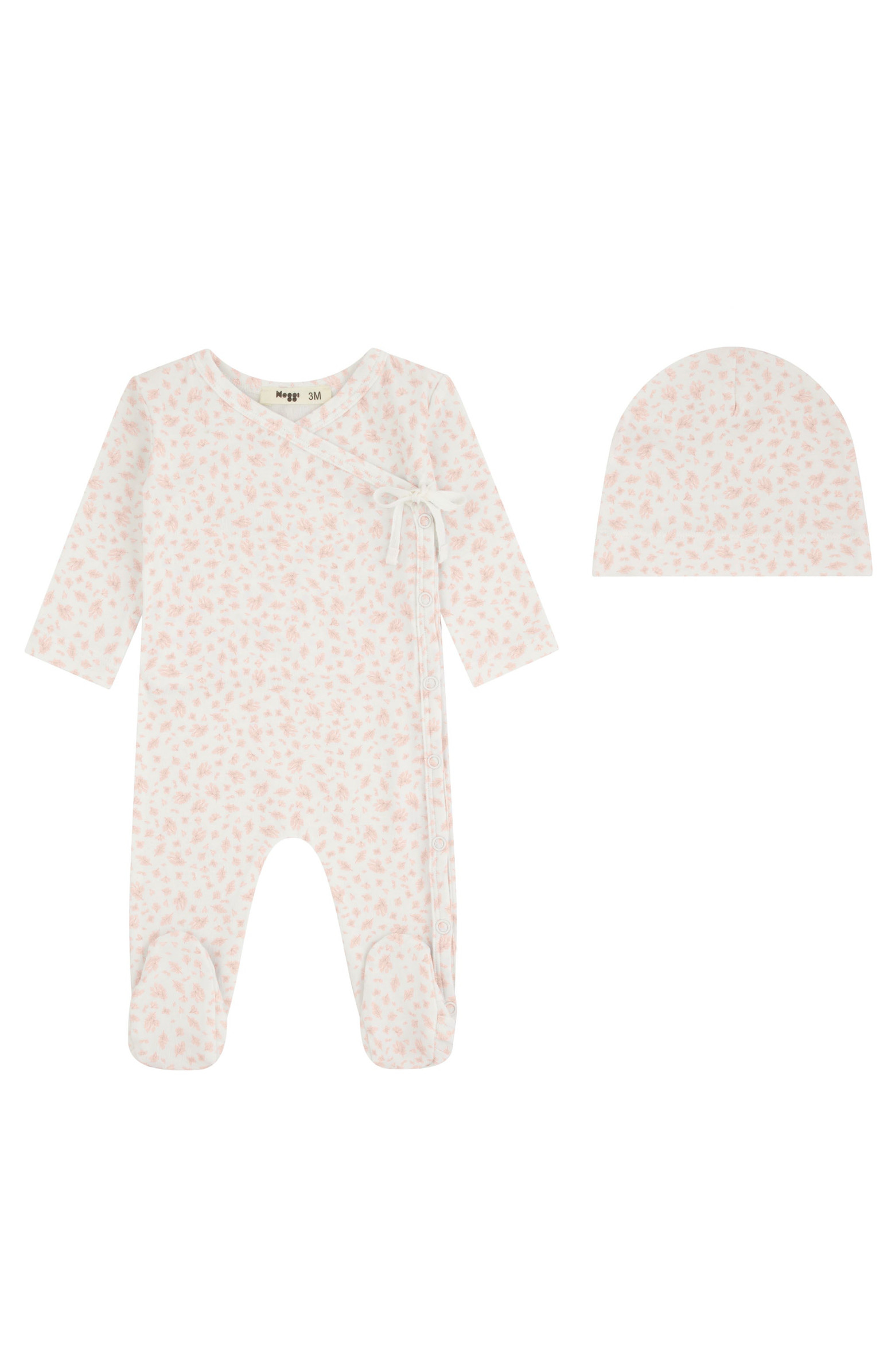 NoggiWear Floral Printed Wrap Footie and Beanie Set | Nordstrom | Nordstrom