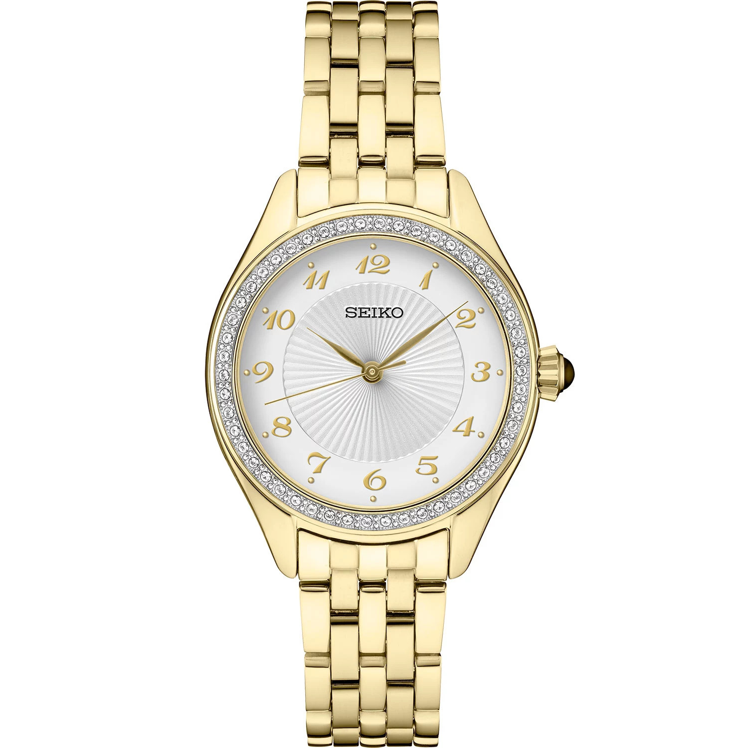 Seiko Women's Crystal Collection Watch, SUR394:- Yellow Tone/ White Dial - Quartz | Sam's Club