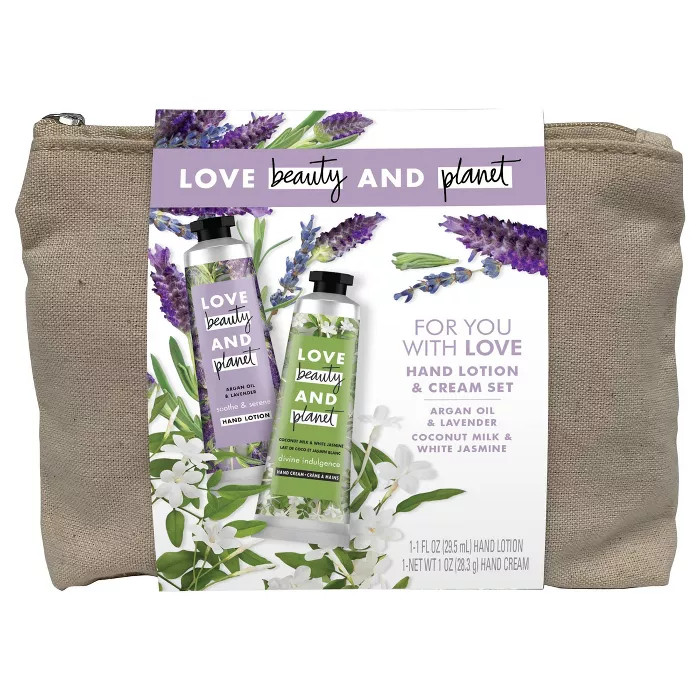 Love Beauty and Planet Hand Cream Gift Set - White Jasmine and Lavender - 2ct/1oz each | Target