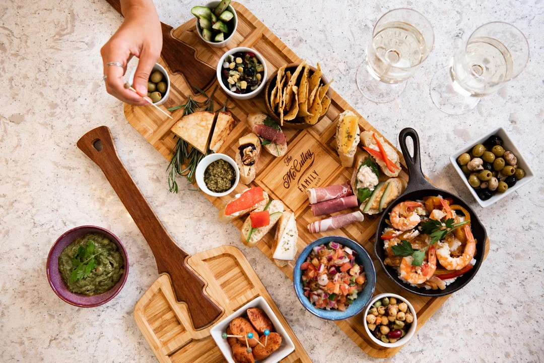 Personalized Tapas Board Serving Tray for Appetizers and Charcuterie With Handle - Etsy | Etsy (US)