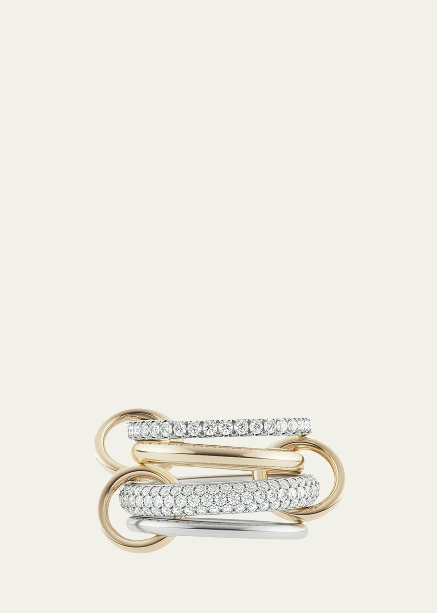 Spinelli Kilcollin Vega Blanc Two-Tone Ring w/ Diamonds | Bergdorf Goodman