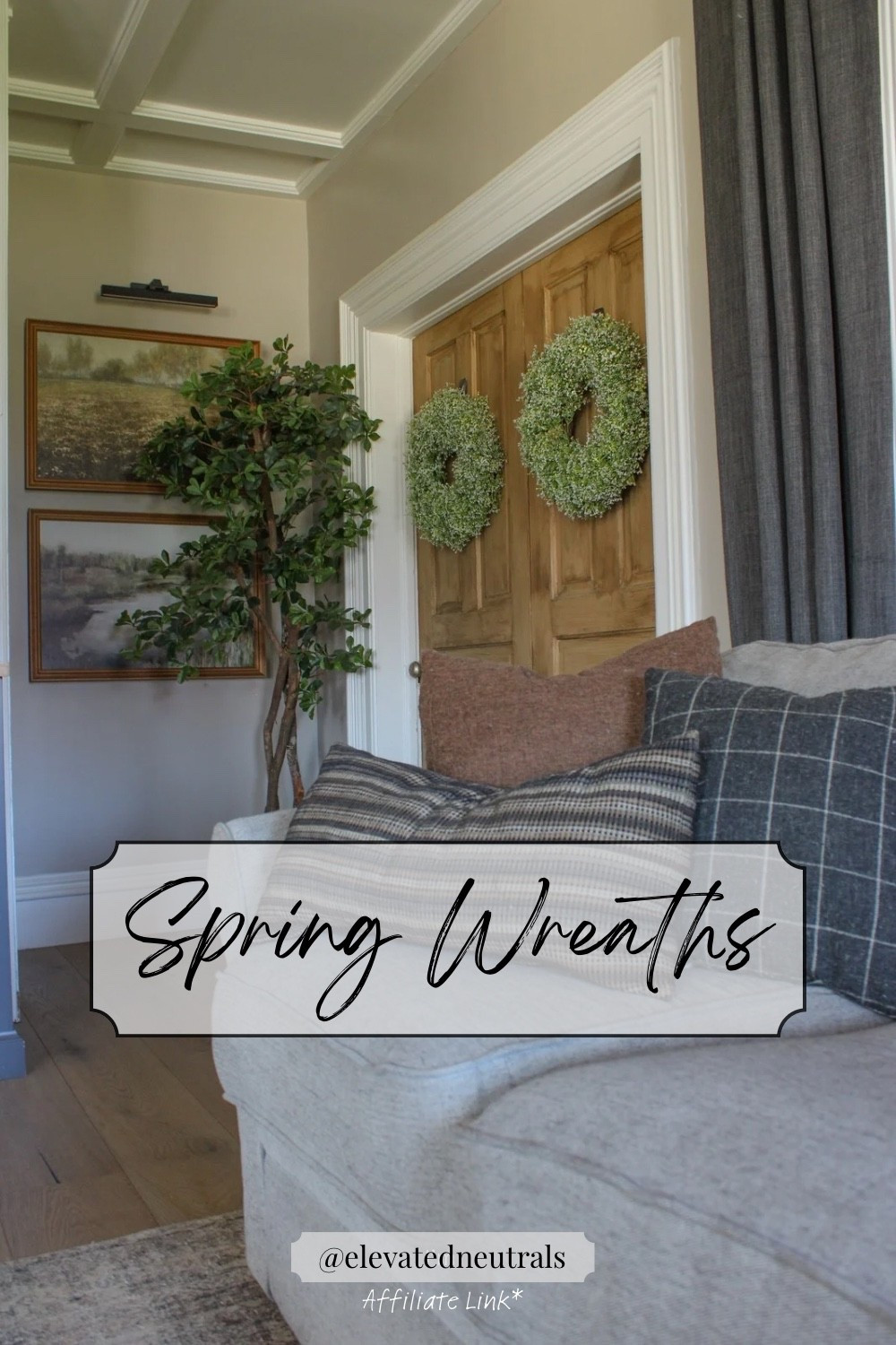 Your front porch isn’t complete without the perfect spring wreath, or in this case, my interior double doors.

Baby’s Breath | Tulips | Lavendar

#LTKHome #LTKSeasonal