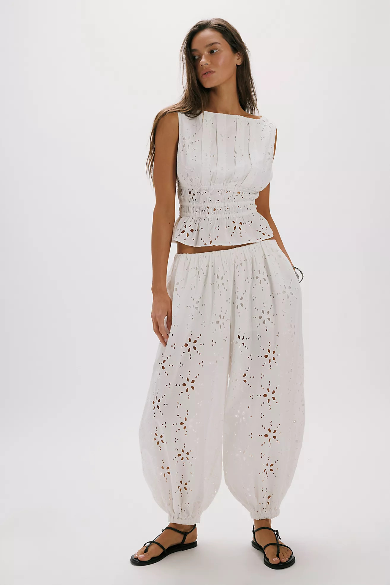 Jude Eyelet Pant Set | Free People (Global - UK&FR Excluded)