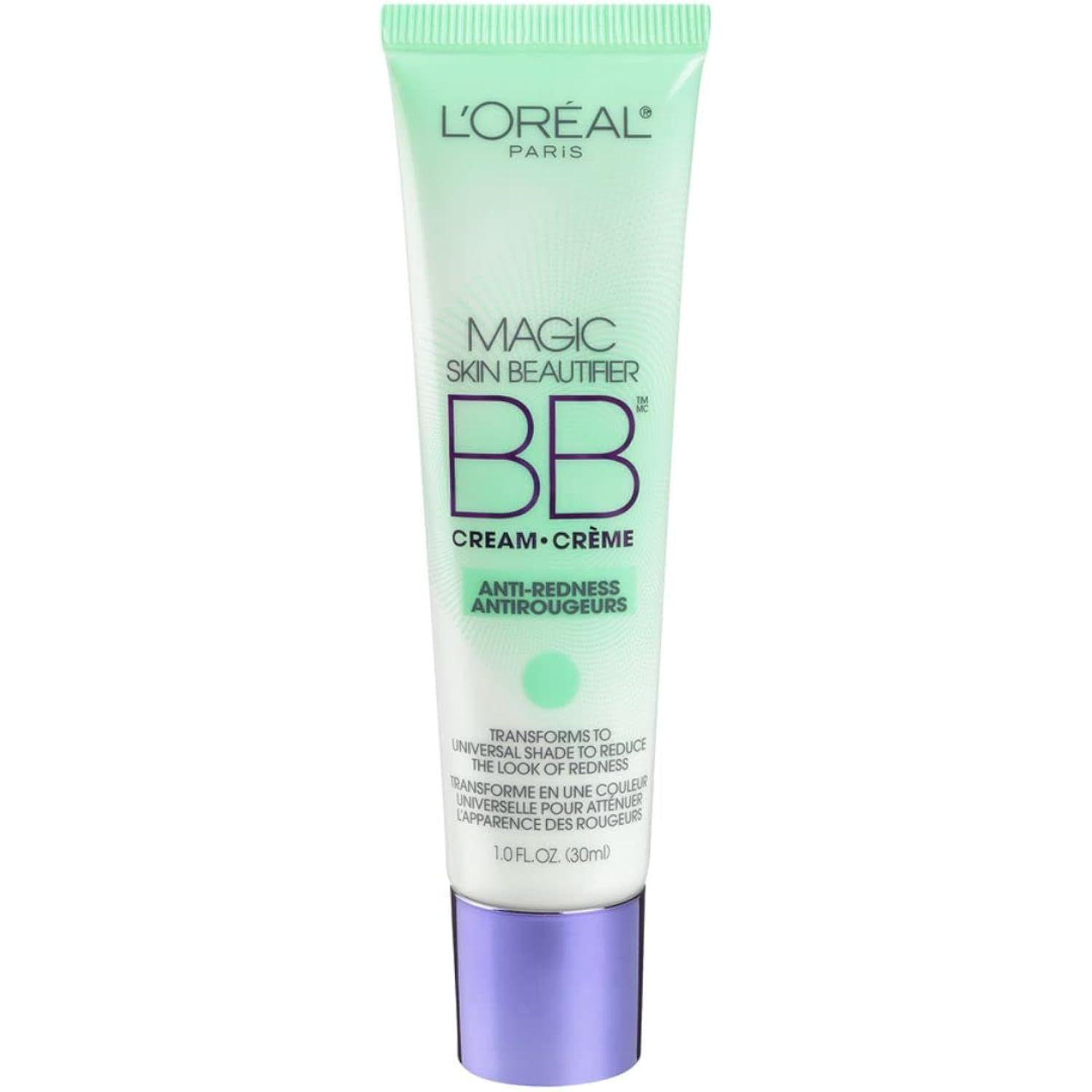 L'Oréal Paris Makeup Magic Skin Beautifier BB Cream Tinted Moisturizer, Anti-Redness, 1 fl oz, 1... | Amazon (US)