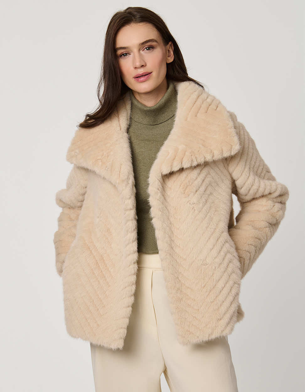 Echelon Faux Fur Coat | Bernardo Fashions