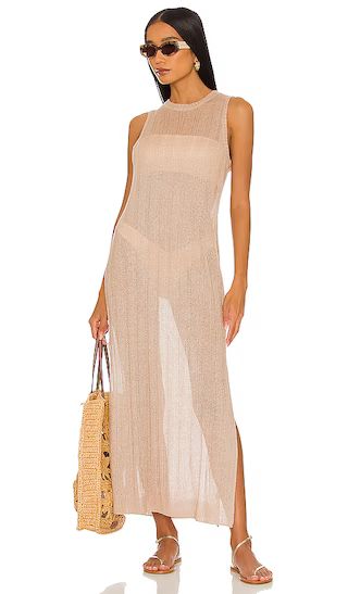 Sleeveless Side Slit Midi Dress | Revolve Clothing (Global)