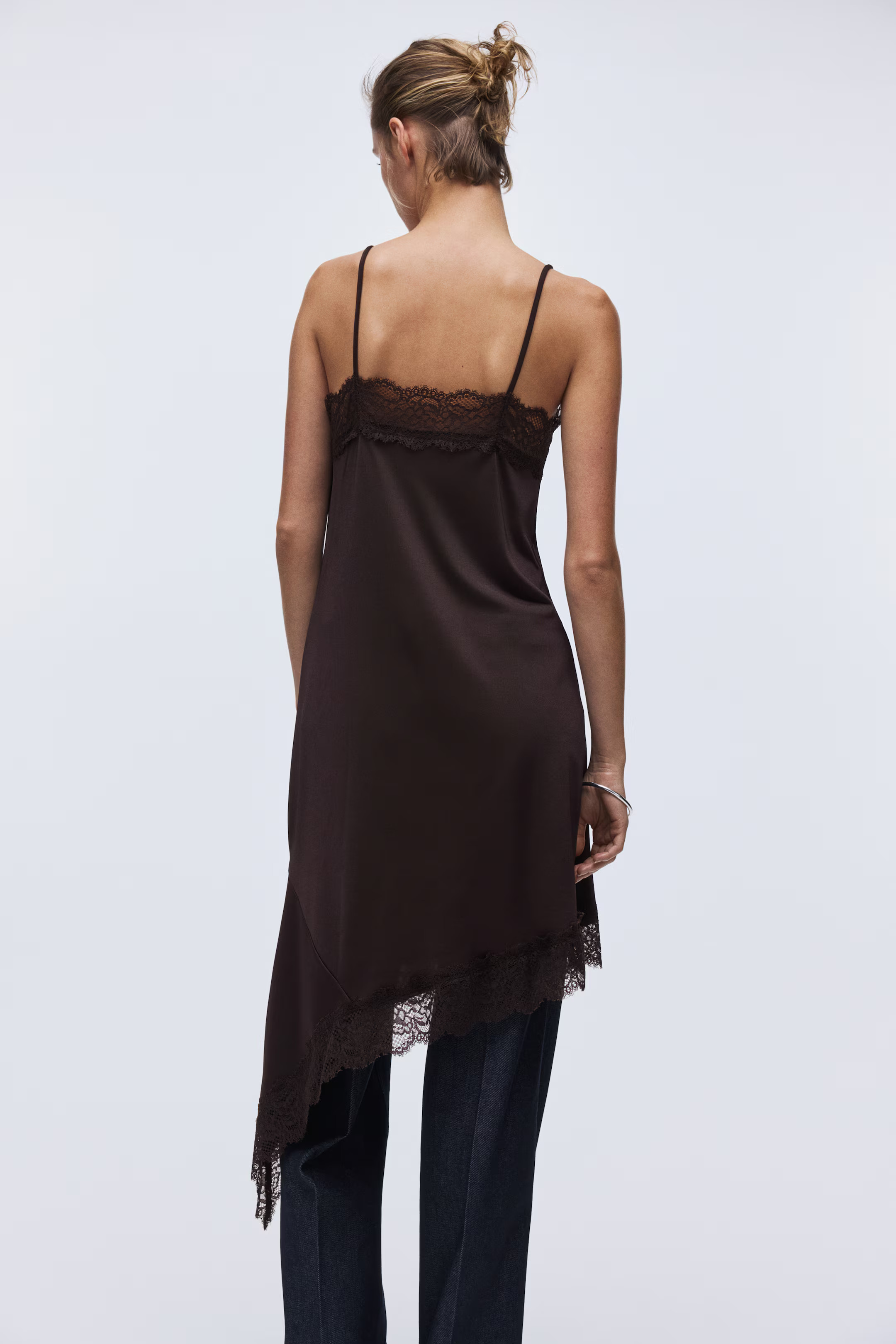 Lace-Trimmed Slip Dress | H&M (US + CA)