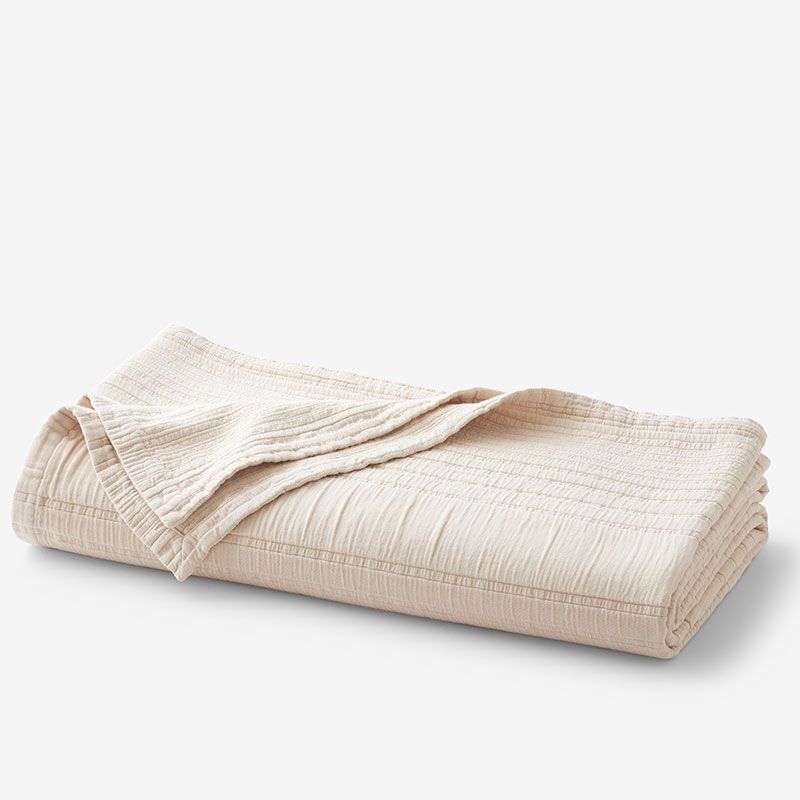Matera Stripe Blanket - Sand, Twin | The Company Store