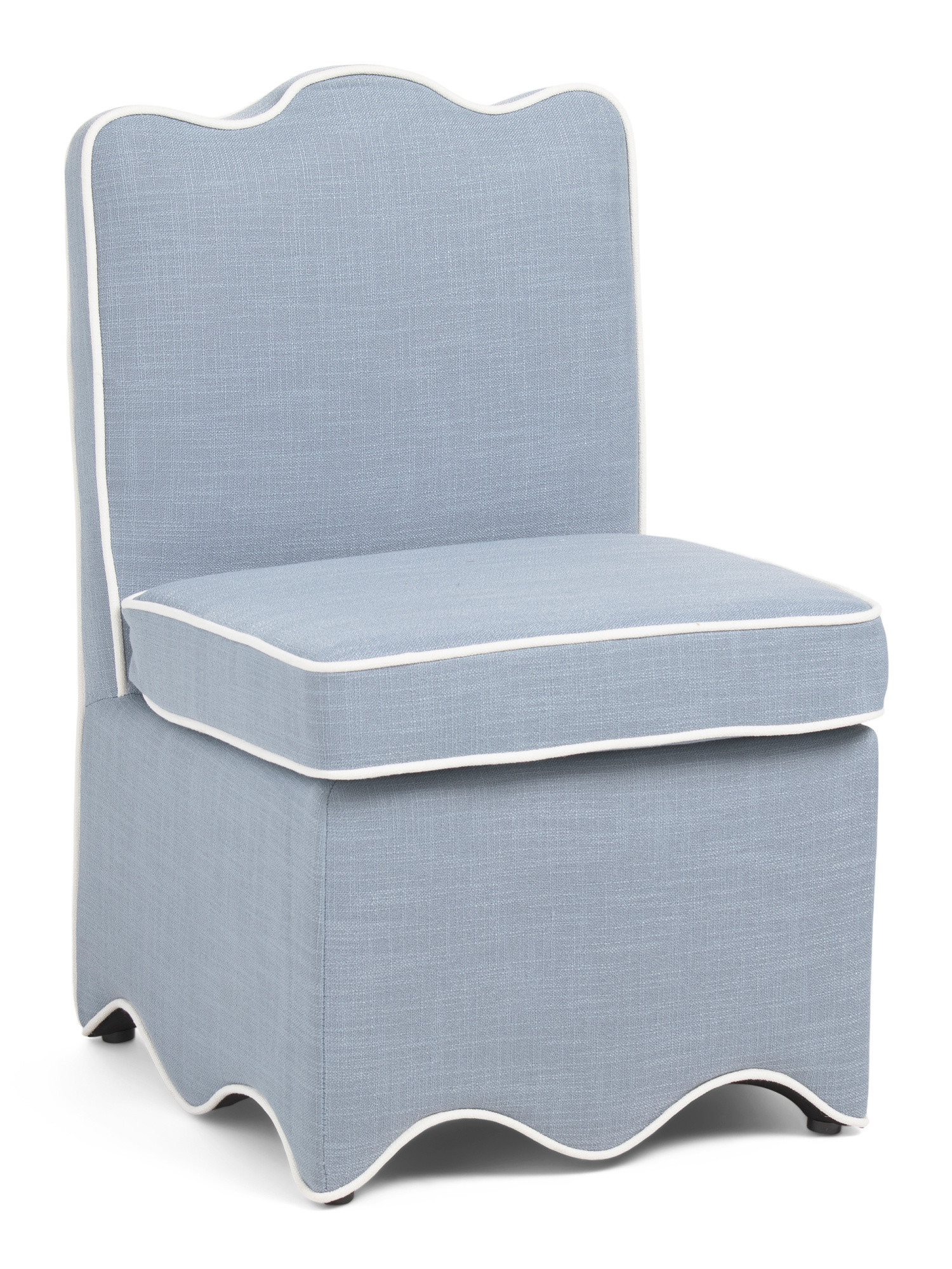 21x32 Scalloped Bottom Skirted Dining Chair | TJ Maxx