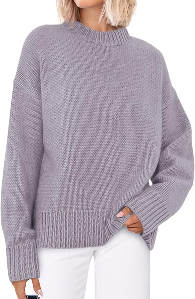 PRETTYGARDEN Womens Sweaters Fall 2025 Trendy Casual Crewneck Long Sleeve Cozy Knit Pullover Swea... | Amazon (US)