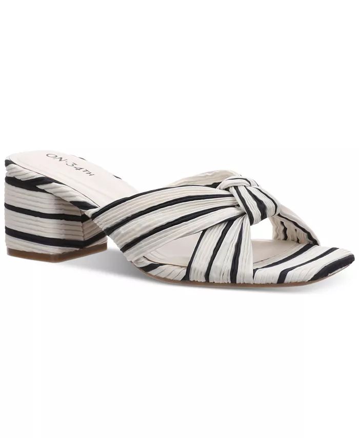 Women's Gaiaa Bow Block-Heel Dress Sandals, Created for Macy's | Macy's