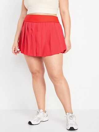 High-Waisted StretchTech Pleated Skort | Old Navy (US)