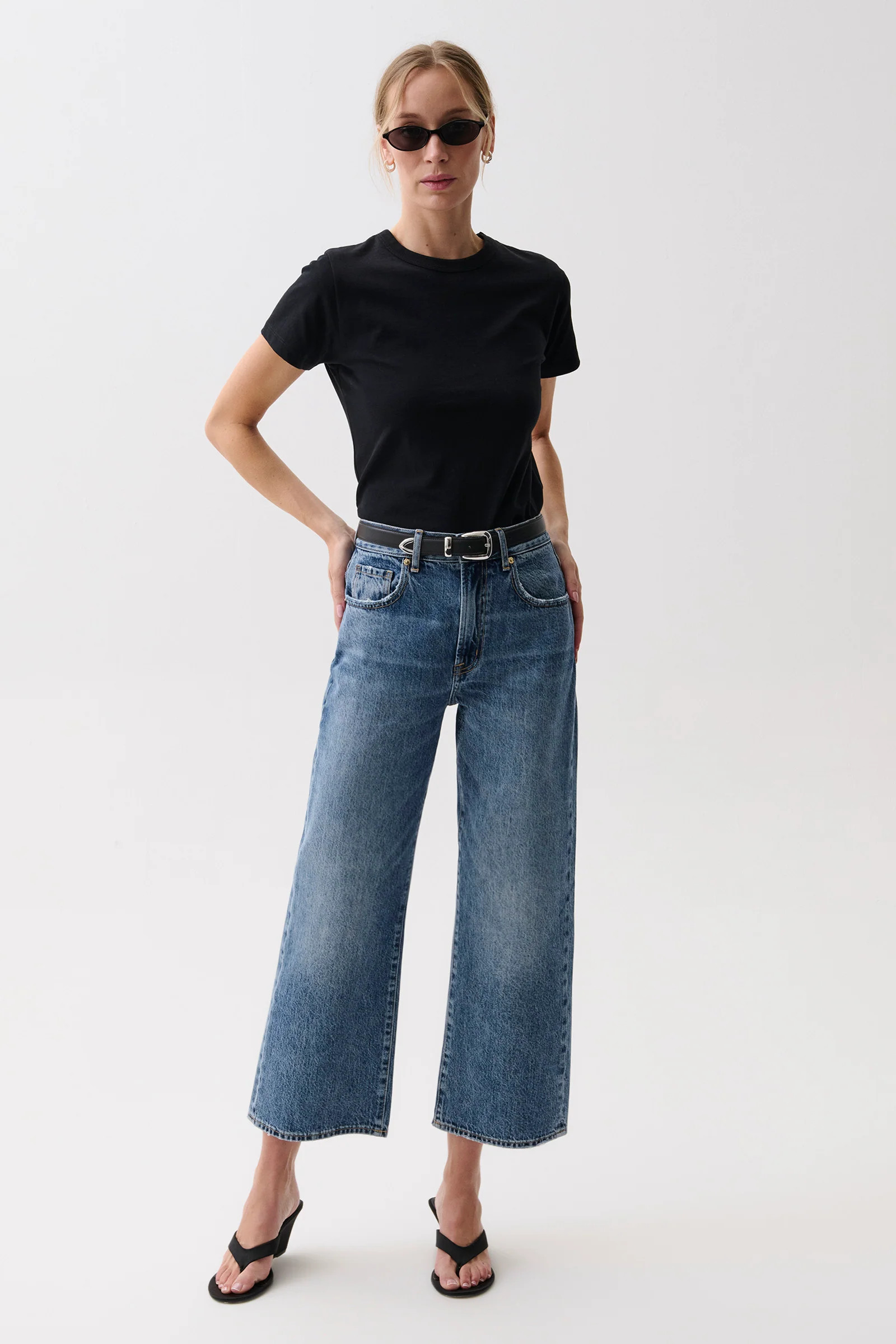 Larsen Ankle Relaxed Flare - Stardew | Pistola Denim