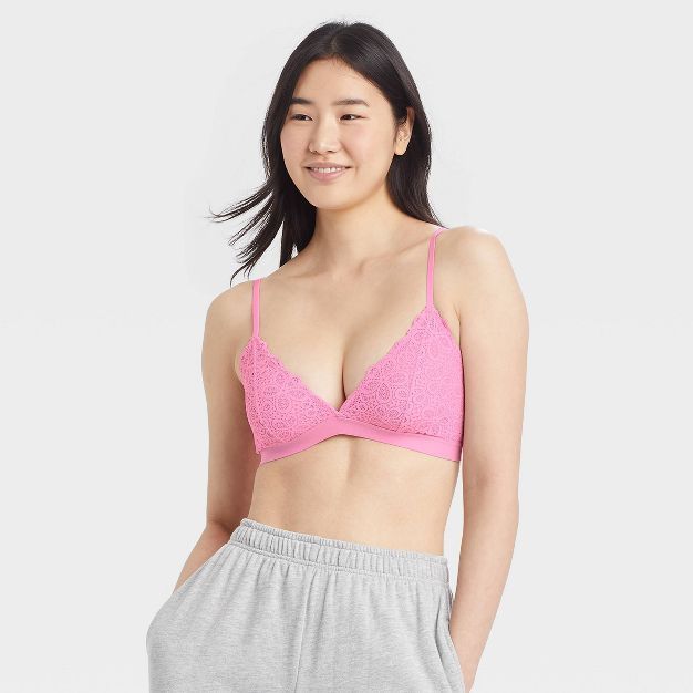 Women's Lace Triangle Bralette - Colsie™ | Target