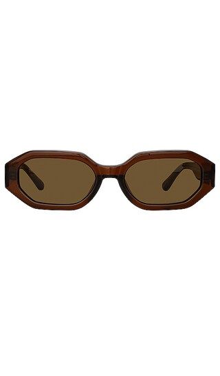 X Linda Farrow Irene Sunglasses in Brown & Black | Revolve Clothing (Global)