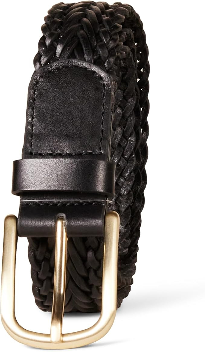 Amazon Essentials Women's Leather Woven Belt | Amazon (US)