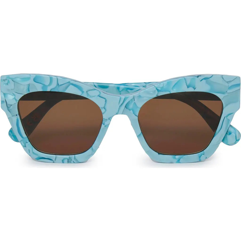 Lele Sadoughi Lido Sunglasses in Turquoise 400 at Nordstrom | Nordstrom