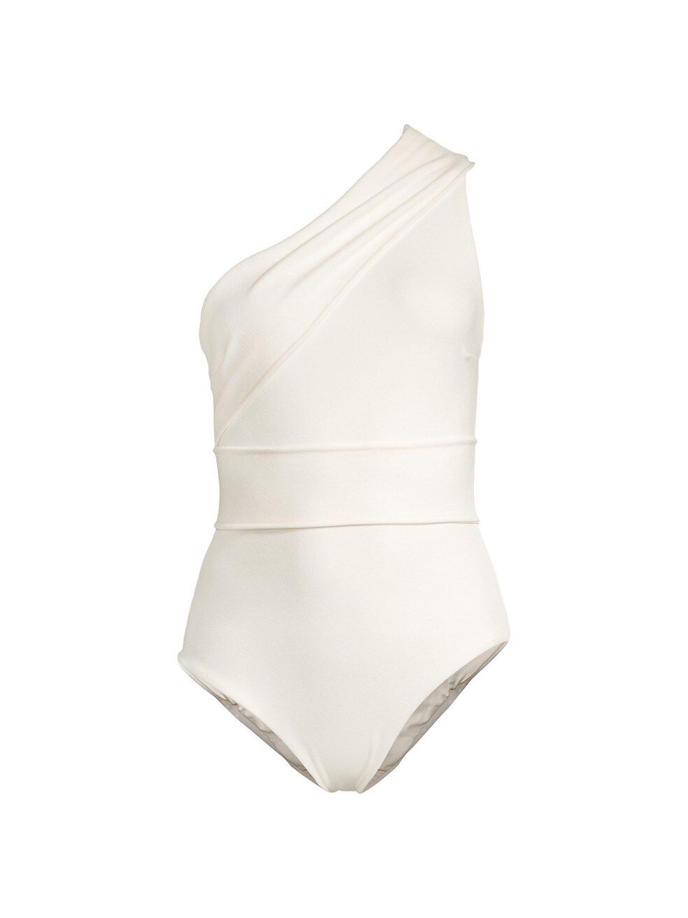 Haight. Maria Crepe One-Shoulder Swimsuit | Saks Fifth Avenue