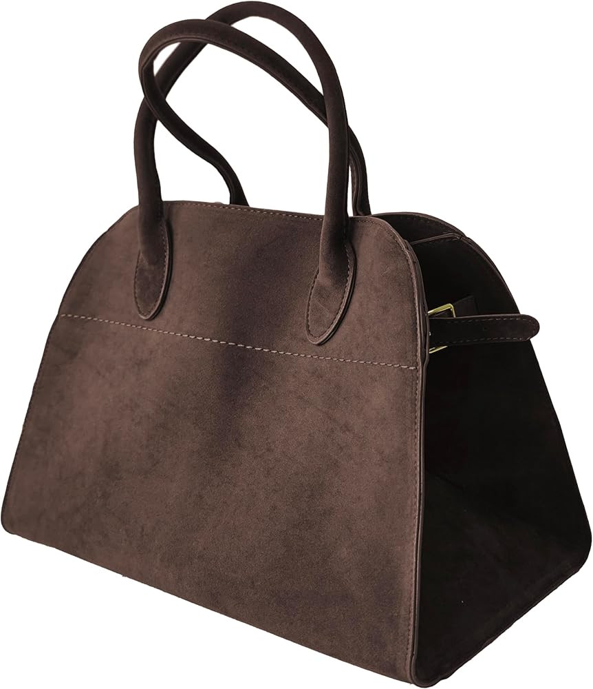 Amazon.com: Suede Large Tote Bag for Women Leather Bag Retro Purses Crossbody Bag Trendy Handbag ... | Amazon (US)