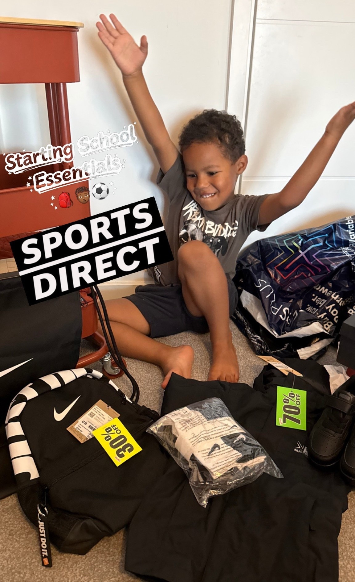 #AD we got some great essentials for school 🎒🧑🏾‍🦱⚽️  @Sports Direct

#LTKkids #LTKuk #LTKfamily