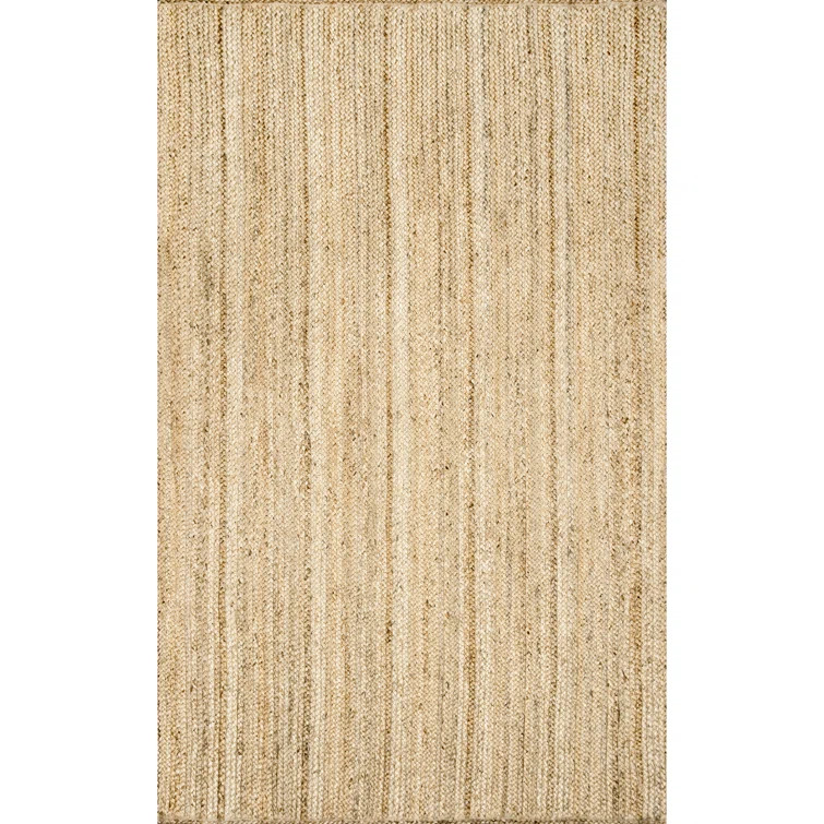 Santibanez Handmade Braided Jute Tan/Natural Rug | Wayfair North America