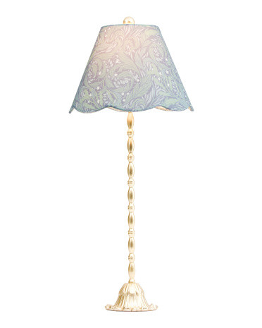 30in Knobby Metal Printed Shade Buffet  Lamp | TJ Maxx
