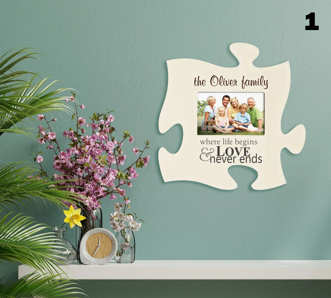 Custom Frame Puzzle Piece Frame Puzzle Photo Frame - Etsy | Etsy (US)