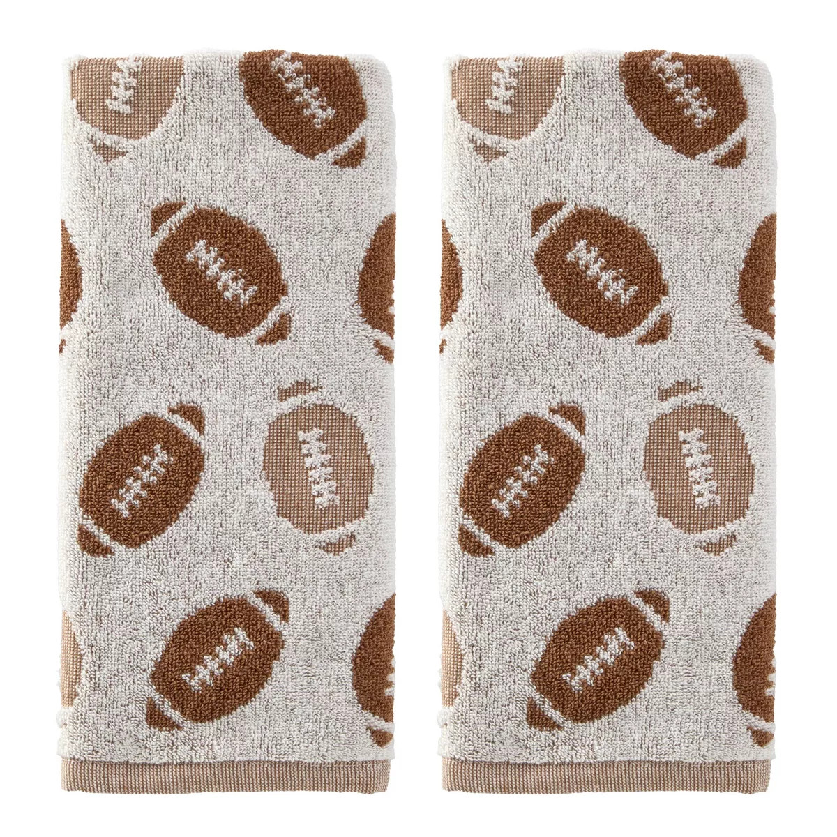 SKL Home 2pk Football Jacqaurd Hand Towel Set | Target