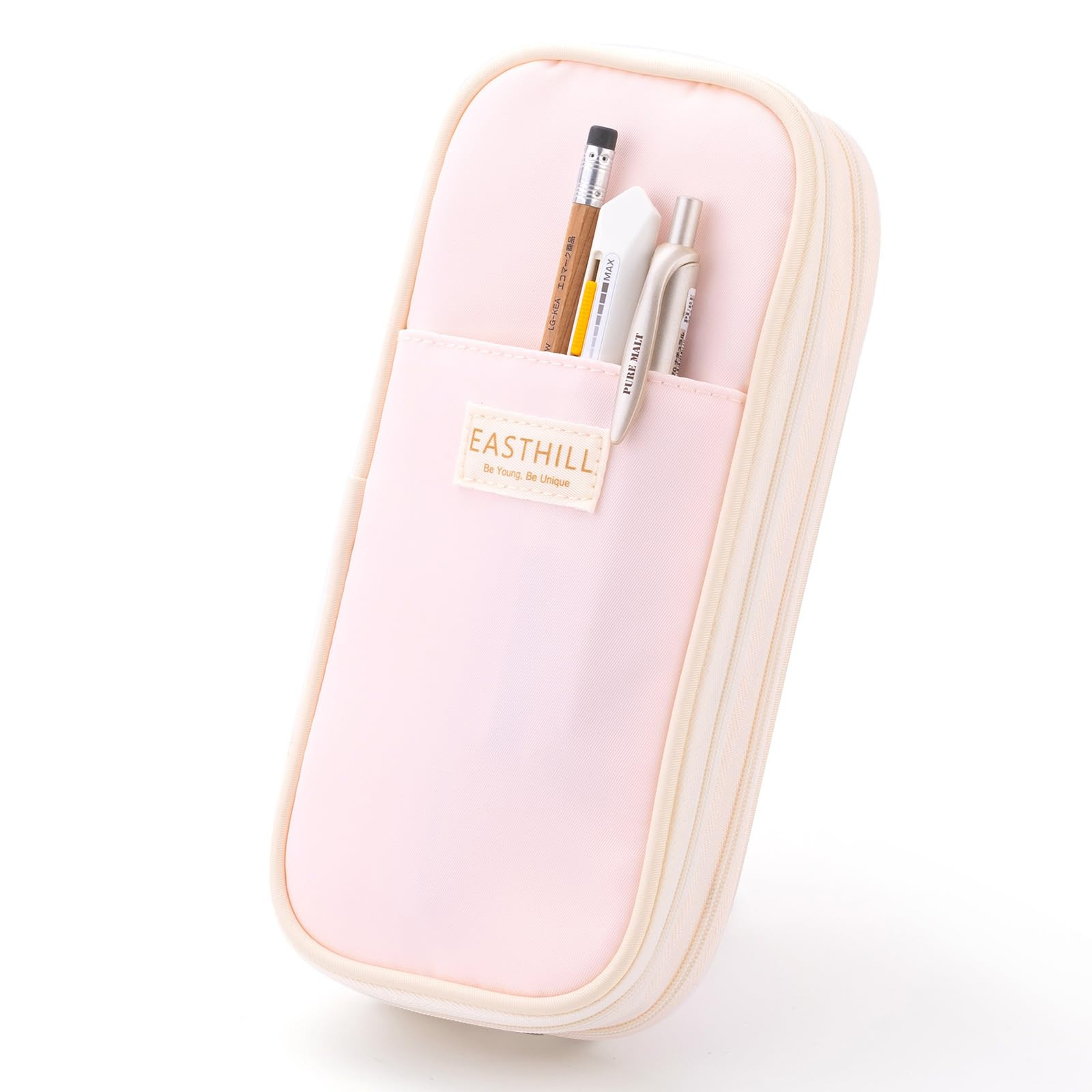 EASTHILL Big Capacity Pencil Case Large Pencil Pouch Stationery Pen Bag for Teen Girls-Pink | Amazon (US)