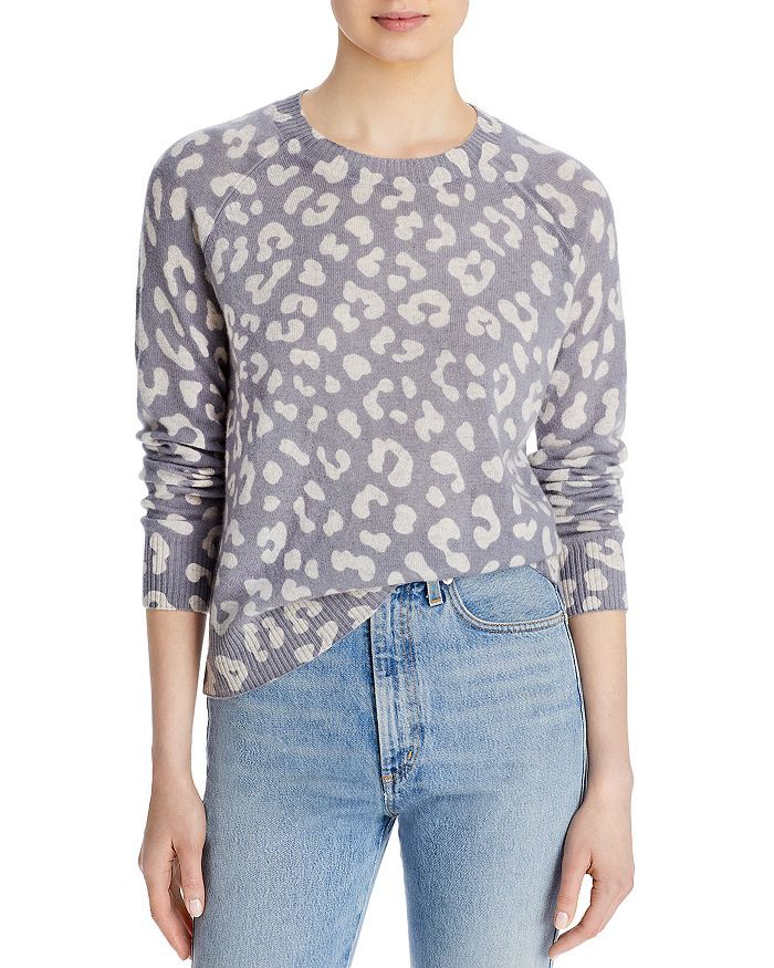 AQUA Cashmere
            
    
                    
                        Leopard Print Sweate... | Bloomingdale's (US)