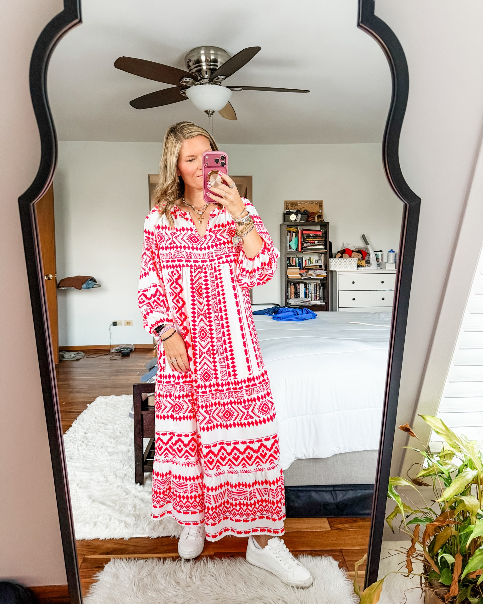 I have this dress in multiple patterns and get compliments every time I wear it! It was 100 degrees here today 🥵 so I wanted something easy breezy and this accomplished my goal!

#LTKootd #LTKOver40 #LTKWorkwear