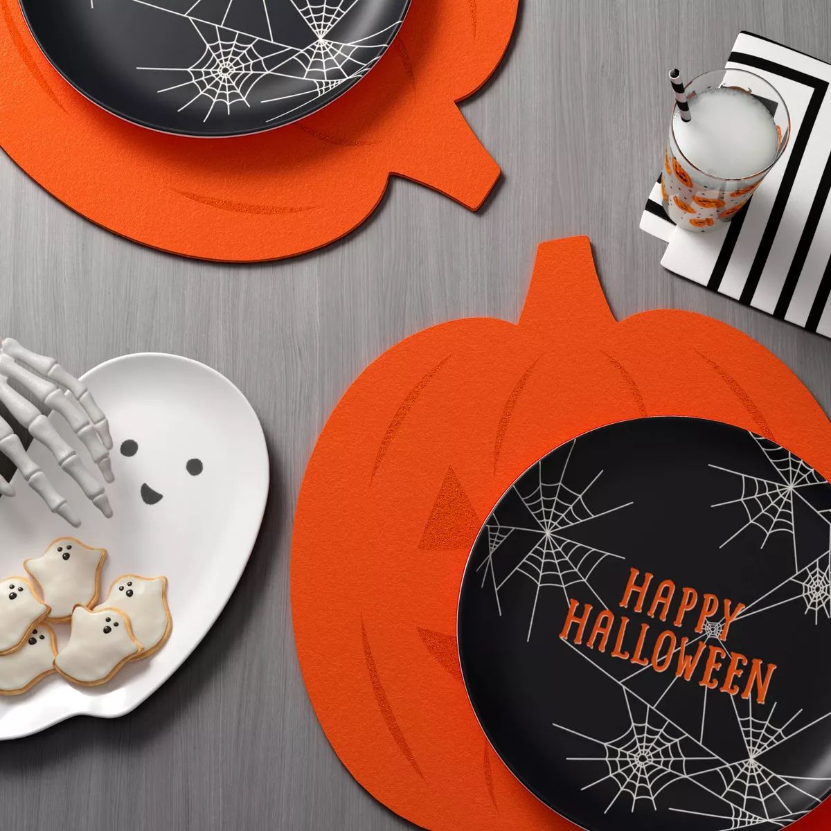 Halloween Pumpkin Charger Placemat Orange - Hyde & EEK! Boutique™ | Target