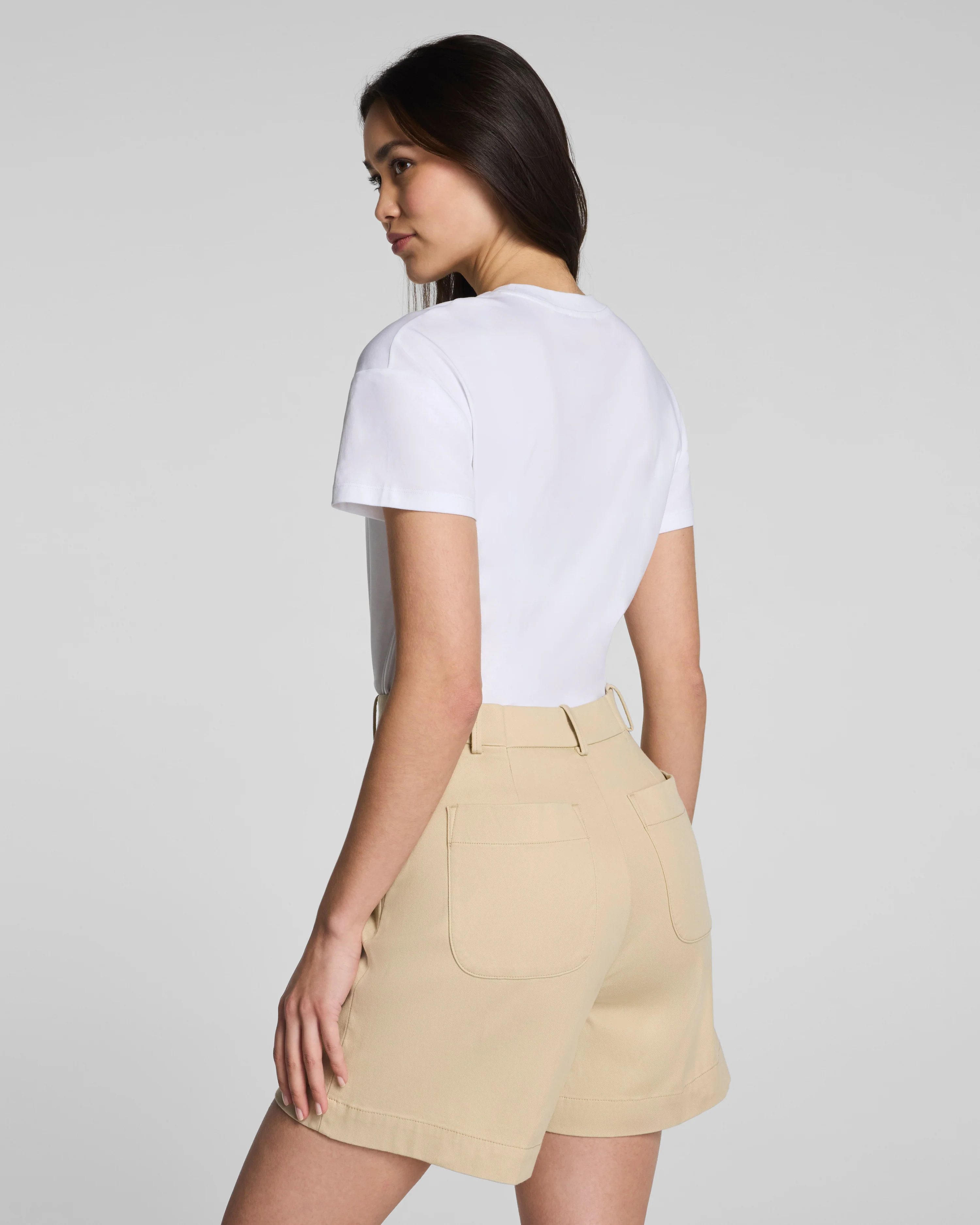 SPANX® Lightweight Cotton Crewneck Short Sleeve Bodysuit | Spanx