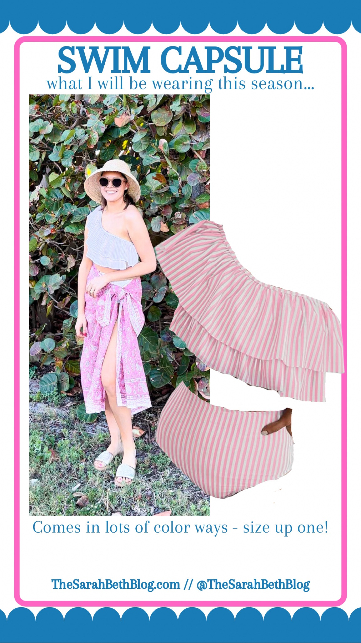 Swim capsule Amazon pink seersucker two piece high waisted swim suit 

#LTKunder50 #LTKswim #LTKtravel