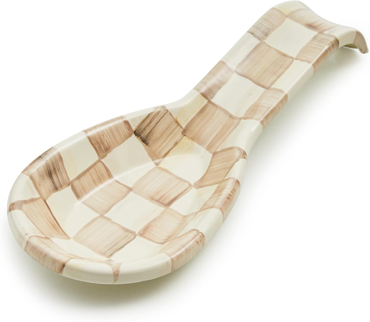 MACKENZIE-CHILDS Enamel Spoon Rest, Kitchen Utensil Rest and Spoon Holder, Kitchen Decor, Brown-a... | Amazon (US)