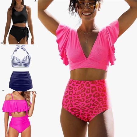 Amazon high waisted two piece swimsuit
Pink
Stripes
Blue
Black
Spring break
Vacation 
What to pack
Pool
Beach
Bathing suit
Affordable 


#LTKfindsunder50 #LTKswim #LTKtravel