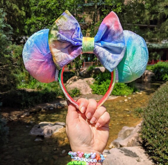 Velvet Neon Tie-dye Ears | Etsy | Etsy (US)