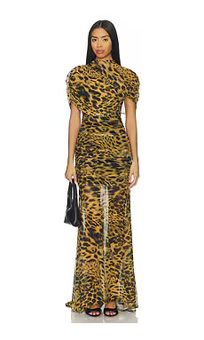 Amanda Uprichard x REVOLVE Evianna Dress in Leo Print from Revolve.com | Revolve Clothing (Global)