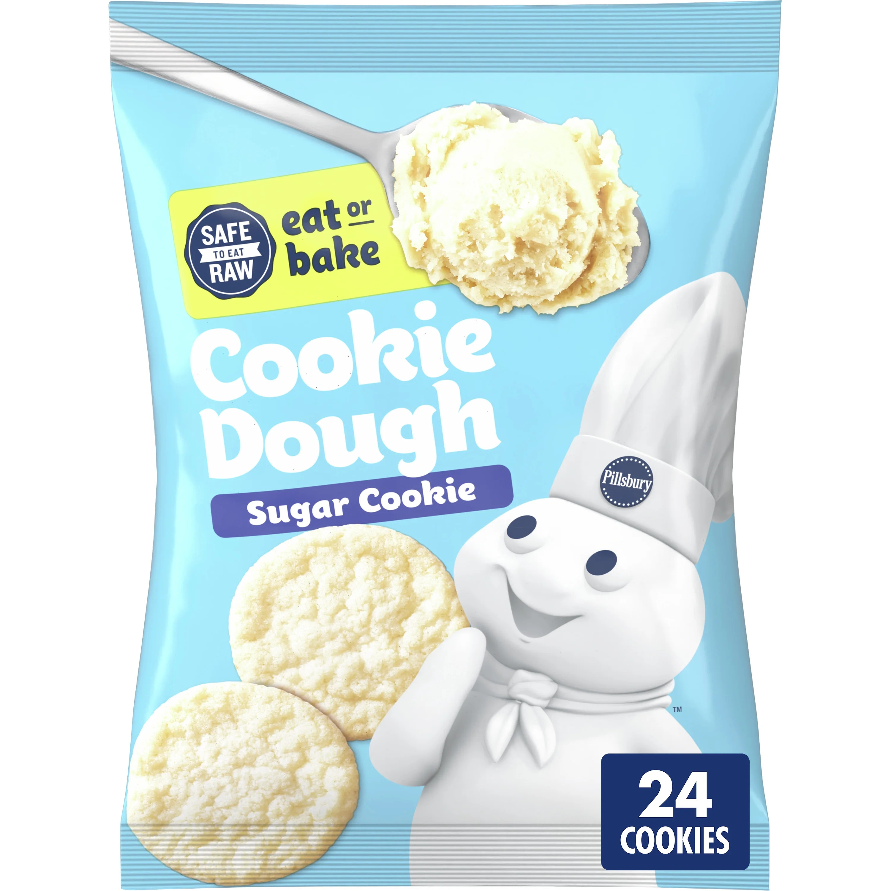 Pillsbury Eat or Bake Refrigerated Sugar Cookie Dough, 24 Cookies, Easter Cookies, 16 oz | Walmart (US)