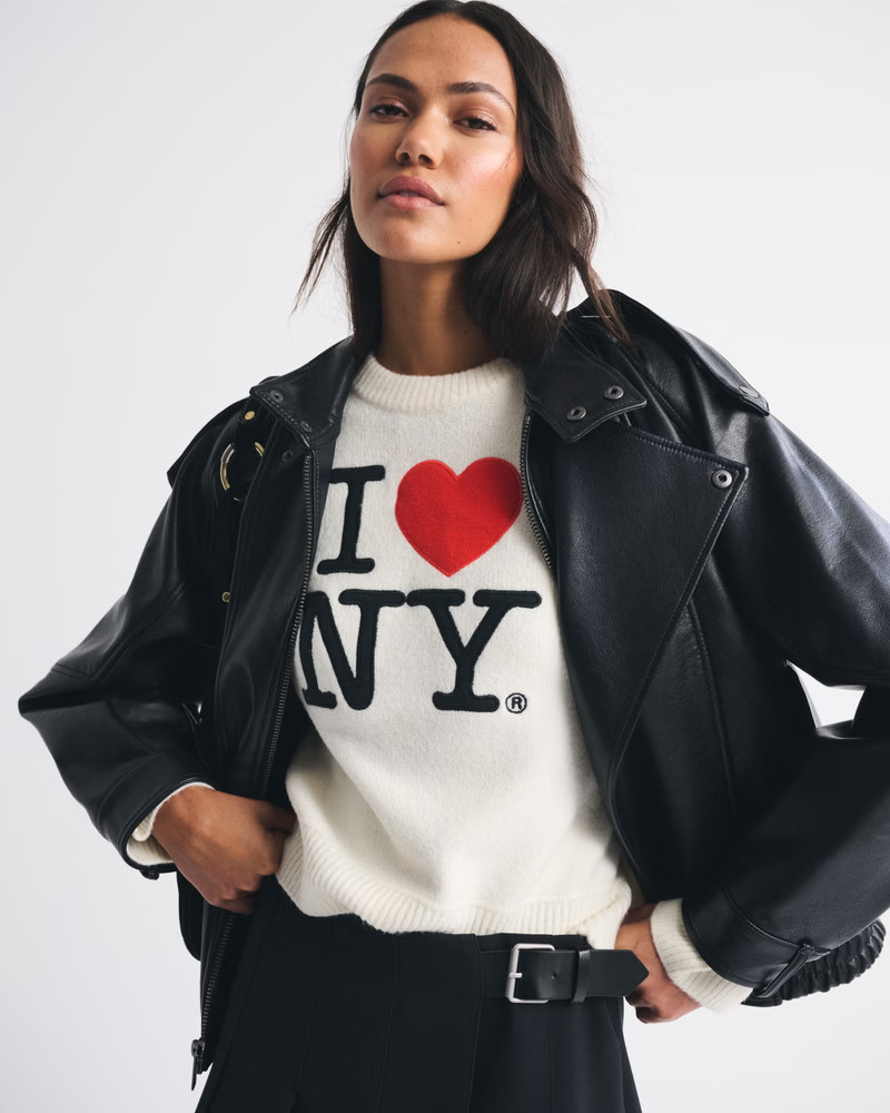 The A&F Madeline NYC Crew Sweater | Abercrombie & Fitch (US)