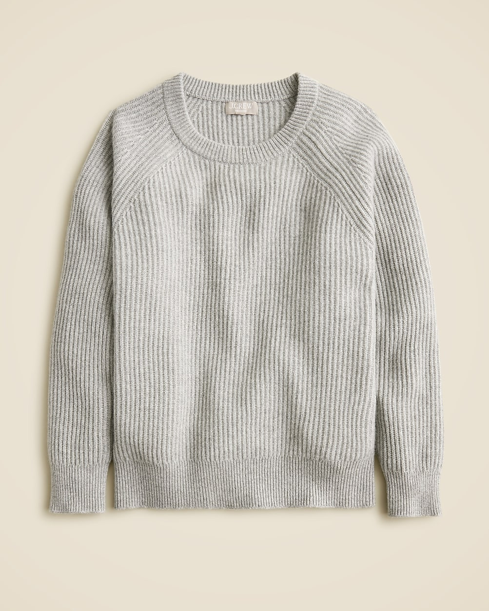 Ribbed cashmere oversized crewneck sweater | J. Crew US