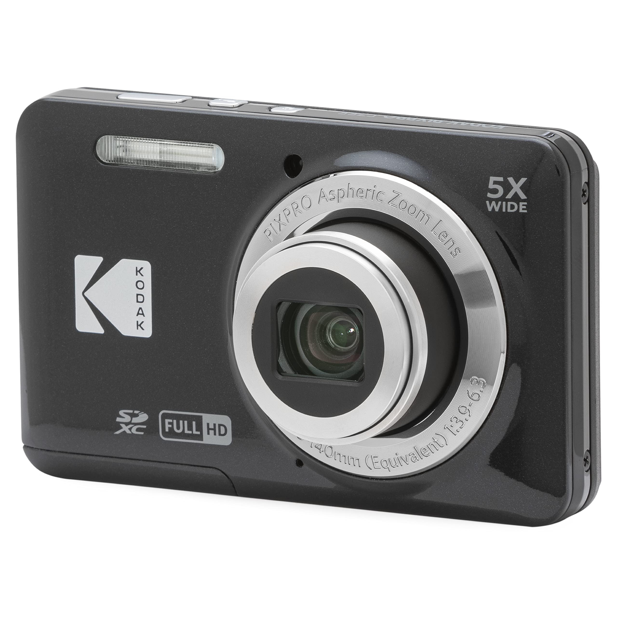 KODAK PIXPRO FZ55-BK 16MP CMOS Sensor Digital Camera 5X Optical Zoom 28mm Wide Angle 1080P Full H... | Amazon (US)