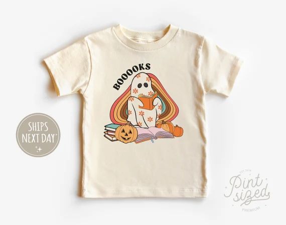 Books Ghost Toddler Shirt  Cute Girls Retro Kids Shirt  - Etsy | Etsy (US)