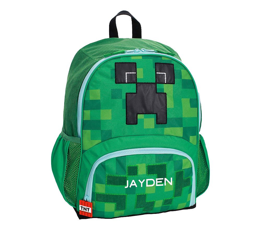 Mackenzie Minecraft™ Creeper Critter Glow-in-the-Dark Backpacks | Pottery Barn Kids
