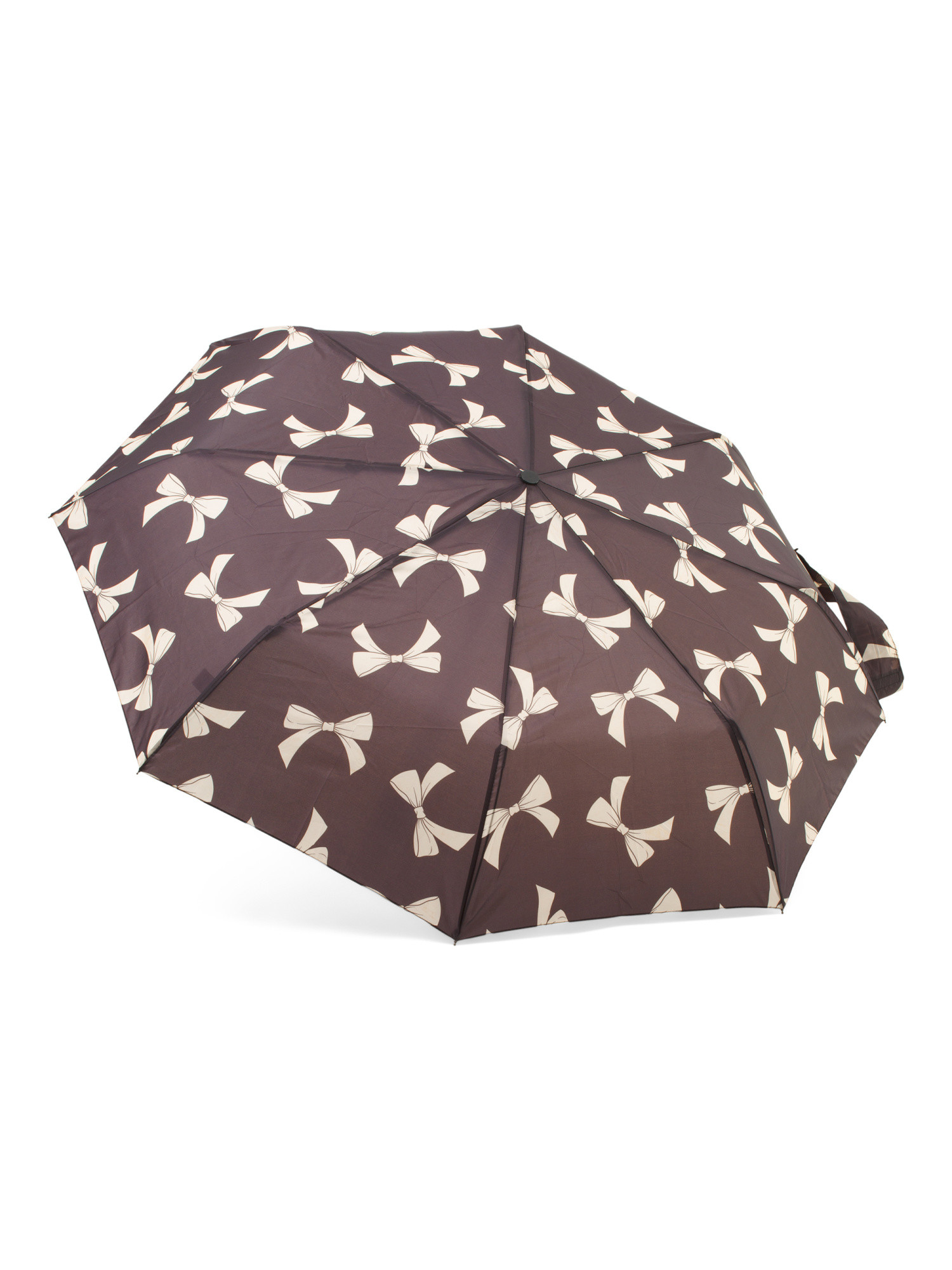 Bow Print Umbrella With Faux Pearl Handle | Marshalls