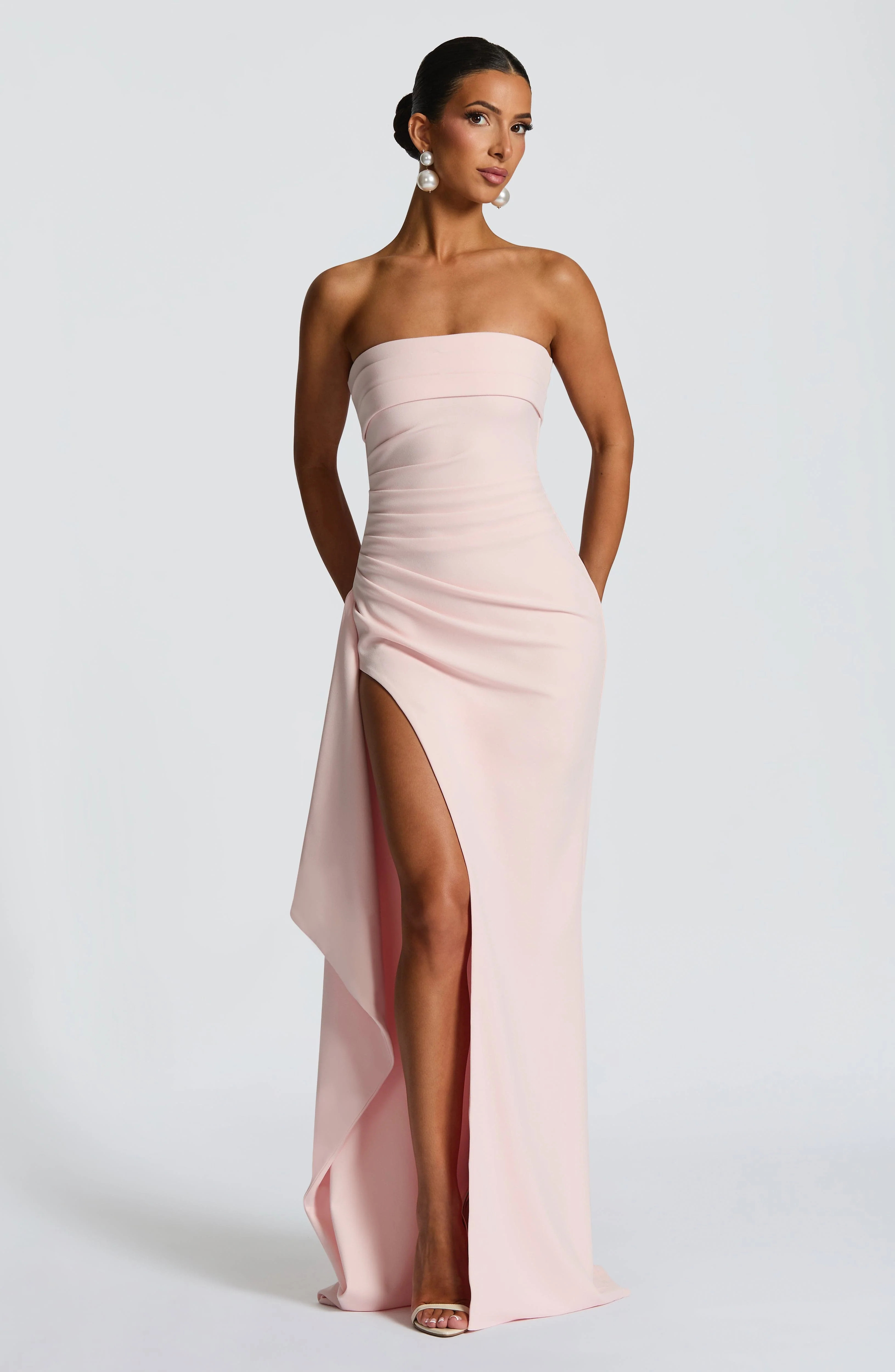 Zafira Maxi Dress - Blush | Babyboo (global)