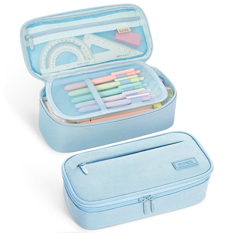 SUNEE Cute Pencil Case, Large Capacity Pencil Pouch, Big Storage Organizer for Stationery, Zipper... | Walmart (US)